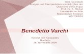 GLS Italienisch Analyse und Interpretation von Schriften der Questione della lingua Prof. Dr. A. Michel Universität zu Köln Romanisches Seminar WS 2009/10.