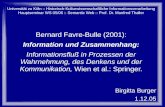 Universität zu Köln :: Historisch-Kulturwissenschaftliche Informationsverarbeitung Hauptseminar WS 05/06 :: Semantic Web :: Prof. Dr. Manfred Thaller Bernard.