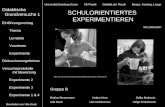 Universität Duisburg-Essen FB Physik Didaktik der Physik Berger, Kersting, Lange SCHULORIENTIERTES EXPERIMENTIEREN WS 2006/2007 Gruppe B Bettina Bonnemann.