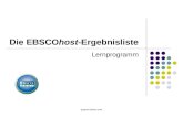 Support.ebsco.com Die EBSCOhost-Ergebnisliste Lernprogramm.