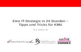 Eine IT-Strategie in 24 Stunden – Tipps und Tricks für KMU Dr. E. Scherer, i2s.