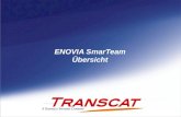 ENOVIA SmarTeam Übersicht. © 2008 Transcat PLM GmbH - MH 02/20092 ENOVIA SmarTeam: Zahlen und Daten Mehr als 13 Jahre Erfahrung – seit 1995 Dassault Systèmes