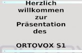 Herzlich willkommen zur Präsentation des ORTOVOX S1.