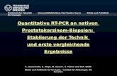 Quantitative RT-PCR an nativen Prostatakarzinom-Biopsien: Etablierung der Technik und erste vergleichende Ergebnisse Medizinische Fakultät Universitätsklinikum.