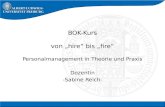 BOK-Kurs von hire bis fire Personalmanagement in Theorie und Praxis Dozentin -Sabine Reich-