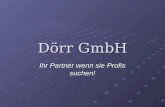 Dörr GmbH Ihr Partner wenn sie Profis suchen!. Inhaltsüberblick Der Referent Überblick über das Unternehmen Angebotene Leistungen Mitarbeiter Aufgaben.