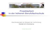 Projektarbeit in der höheren Berufsfachschule Abschlussprojekt am Beispiel der Fachrichtung Handel & E-Commerce Christoph Oberweis 2008.