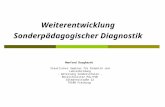 Weiterentwicklung Sonderpädagogischer Diagnostik Manfred Burghardt Staatliches Seminar für Didaktik und Lehrerbildung - Abteilung Sonderschulen - Bereichsleiter.