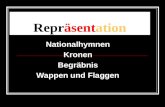 Repräsentation Nationalhymnen Kronen Begräbnis Wappen und Flaggen