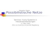Possibilistische Netze Seminar: Fuzzy-Systeme in Industrieanwendungen 27. März 2003 Otto-von-Guericke-Universität Magdeburg Sebastian Stober.