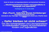 Klinik für Kinder und Jugendpsychiatrie und Hochschule Merseburg (Akut)traumatisierte Kinder und Jugendliche in Pädagogik und Jugendhilfe Fachtagung am.