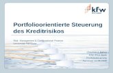 Portfolioorientierte Steuerung des Kreditrisikos Risk Management & Computational Finance Universität Hannover Christian J. Balica KfW IPEX-Bank Portfoliosteuerung.