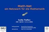 Wolfgang DalitzKonrad-Zuse-Zentrum für Informationstechnik Berlin (ZIB) dalitz@zib.de Math-Net ein Netzwerk für die Mathematik.