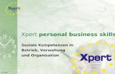 Xpert personal business skills Soziale Kompetenzen in Betrieb, Verwaltung und Organisation © MPZ Dortmund.