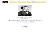 Der junge Max Planck (um 1880) Quantenzauber im Mikrokosmos Entdeckung der Quantenmechanik 14. Dezember 1900 E=h.