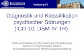 Klinik und Poliklinik für Psychiatrie und Psychotherapie Diagnostik und Klassifikation psychischer Störungen (ICD-10, DSM-IV-TR) Klinik und Poliklinik.