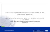 Dezernat Gebäudemanagement Flächenmanagement und Raumhandelsmodell in der Universität Hannover Bericht in der Veranstaltung Raum- und Flächenmanagement.