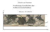 Vorlesung Geschichte der Volkswirtschaftslehre Münster, WS 2002/03 Ulrich van Suntum t w.
