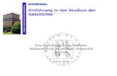 Einführung in das Studium der Geschichte Eine Einführung in das Bachelor-Masterstudium an der Ruhr-Universität Bochum Gerhard Meyer.