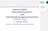 Gottfried Vossen 5. Auflage 2008 Datenmodelle, Datenbanksprachen und Datenbankmanagementsysteme Kapitel 9: Objekt-relationale Datenbanken.