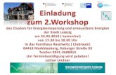 Vortrag 1 (Dauer 30 Minuten) Aktueller Stand des Branchenbuches der Energiemetropole Stadt Leipzig präsentieren sowie über weitere Funktionalitäten der.