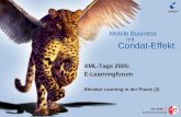 Mit Condat-Effekt. Mobile Business we make IT berlinbrandenburg XML-Tage 2005: E-Learningforum Blended Learning in der Praxis (2)