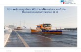 17.01.2014 Fachsymposium Winterdienst Umsetzung des Winterdienstes auf der Konzessionsstrecke A 4 Via Solutions Thüringen GmbH & Co. KG.