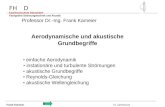 FH D Fachhochschule Düsseldorf Fachgebiet Strömungstechnik und Akustik Aerodynamische und akustische Grundbegriffe Frank Kameier VL Lärmschutz Professor.