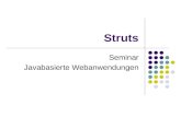 Struts Seminar Javabasierte Webanwendungen. Tobias Kutzler2 Überblick Historie Was ist Struts? Model Controller View Zusammenfassung.