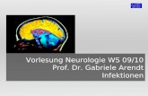 Vorlesung Neurologie WS 09/10 Prof. Dr. Gabriele Arendt Infektionen.