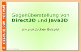 Java3D TM und Direct3D® Florian Heidinger Gegenüberstellung von Direct3D und Java3D am praktischen Beispiel.
