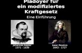 Plädoyer für ein modifiziertes Kraftgesetz Eine Einführung Johannes Kepler 1571 - 1630 Isaac Newton 1643 - 1727.