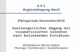 A P S Regionaltagung Nord Elbingerode November2010 Seelsorgerlicher Umgang mit traumatisierten Soldaten nach belastenden Einsätzen Militärpfarrer Martin.