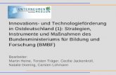 Innovations- und Technologieförderung in Ostdeutschland (1): Strategien, Instrumente und Maßnahmen des Bundesministeriums für Bildung und Forschung (BMBF)