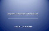 Zeugnisse formulieren und analysieren Reinbek – 14. April 2011.