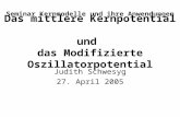 Das mittlere Kernpotential und das Modifizierte Oszillatorpotential Judith Schwesyg 27. April 2005 Seminar Kernmodelle und ihre Anwendungen.