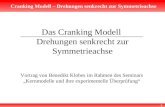 Cranking Modell – Drehungen senkrecht zur Symmetrieachse -1- Das Cranking Modell Drehungen senkrecht zur Symmetrieachse Vortrag von Benedikt Klobes im.
