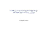 COM (Component Object Model) / DCOM (Distributed COM) Evgenij Kuznecov.