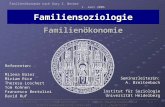 Familienökonomie nach Gary S. Becker 1. Juni 2006 Familiensoziologie Familienökonomie Seminarleiterin: A. Breitenbach Institut für Soziologie Universität.