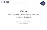 Gaia Eine stereoskopische Vermessung unserer Galaxis  Dezember 2006 .