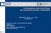 Lehrstuhl für BWL und Wirtschaftsinformatik Stephanstr. 1 97070 Würzburg  Informationsveranstaltung.