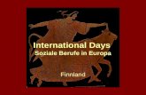 International Days Soziale Berufe in Europa Finnland.