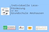 Individuelle Lese-Förderung in der Grundschule Amshausen.