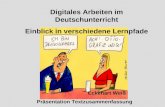 Digitales Arbeiten im Deutschunterricht Einblick in verschiedene Lernpfade Eckehart Weiß Präsentation Textzusammenfassung