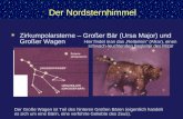 Der Nordsternhimmel Zirkumpolarsterne – Großer Bär (Ursa Major) und Großer Wagen Der Große Wagen ist Teil des hinteren Großen Bären (eigentlich handelt.