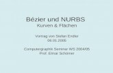 Bézier und NURBS Kurven & Flächen Vortrag von Stefan Endler 06.01.2005 Computergraphik Seminar WS 2004/05 Prof. Elmar Schömer.