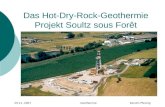 Das Hot-Dry-Rock-Geothermie Projekt Soultz sous Forêt 29.11..2007 GeothermieKerstin Pfennig.