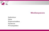Mediaspaces Definition Ziele Eigenschaften Systeme Privatsphäre.