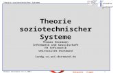 1 Thomas Herrmann 19.4.2001 Theorie soziotechnischer Systeme informatik & gesellschaft BeispieleFragen Theorie soziotechnischer Systeme Thomas Herrmann.