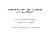 Woher kommt der Hunger auf der Welt? Fakten und Erklärungen für Konfi-Gruppen von Pfrn. Andrea Knoche, RPI der EKHN.